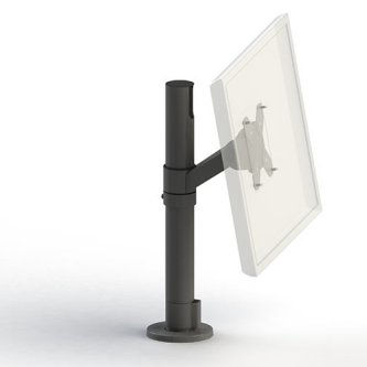 Ergonomic Solutions SCREEN POLE MOUNT, VESA75/100, BLACK